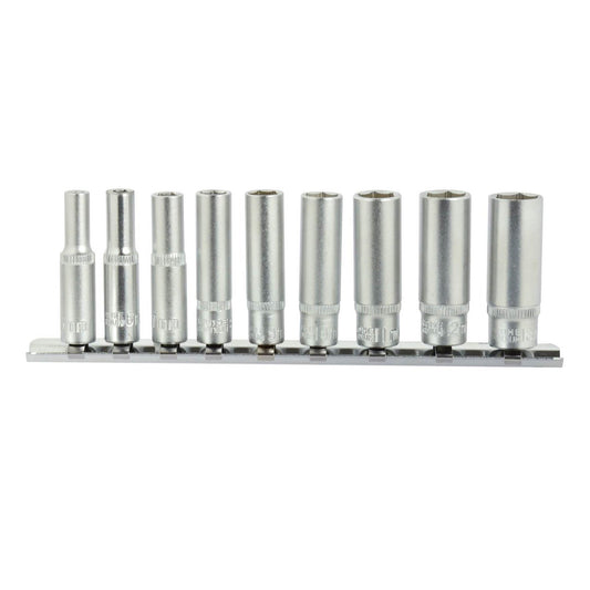 Set chei tubulare hexagonale cu suport metalic 1/4'' 5-13mm 9 piese GEKO