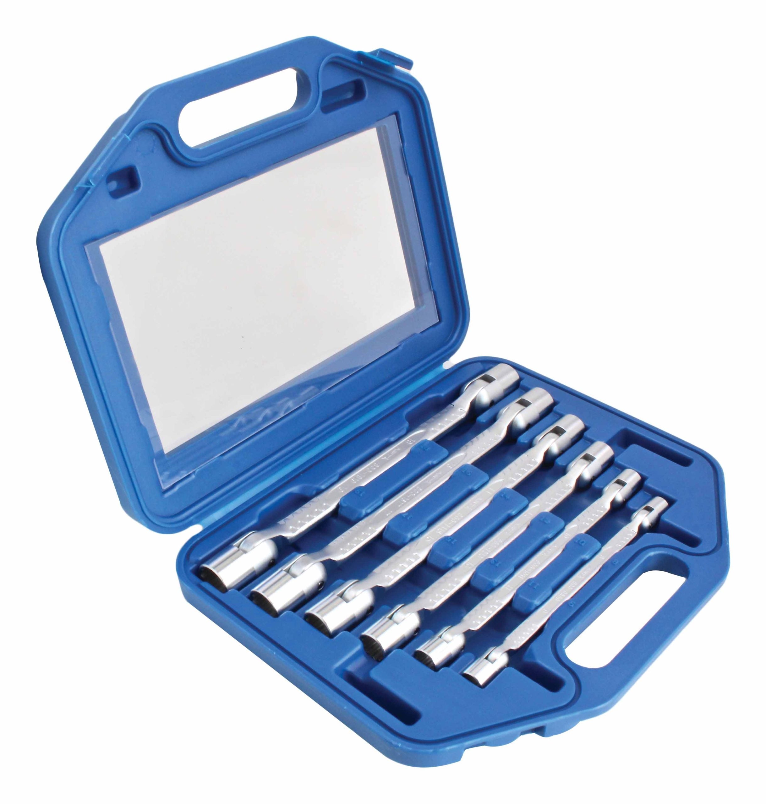 Set chei tubulare rotative, dublu articulate 8-19mm 12 laturi