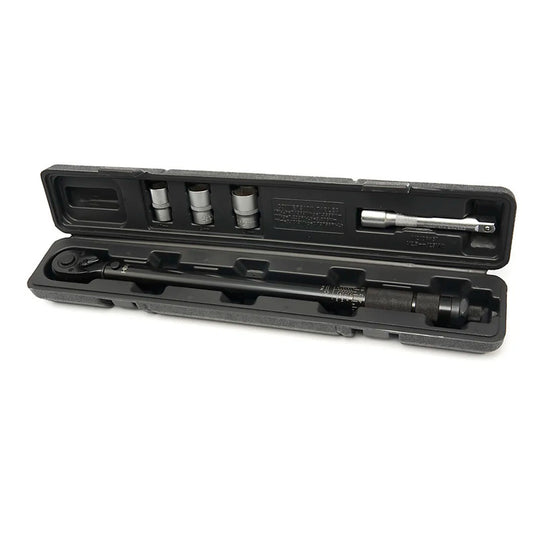 Set cheie dinamometrica 1/2 5 piese 28-210 NM tubulare 1/2 17-19-21 mm prelungitor 1/2 HBM MACHINES OLANDA