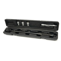 Set cheie dinamometrica 1/2 5 piese 28-210 NM tubulare 1/2 17-19-21 mm prelungitor 1/2 HBM MACHINES OLANDA