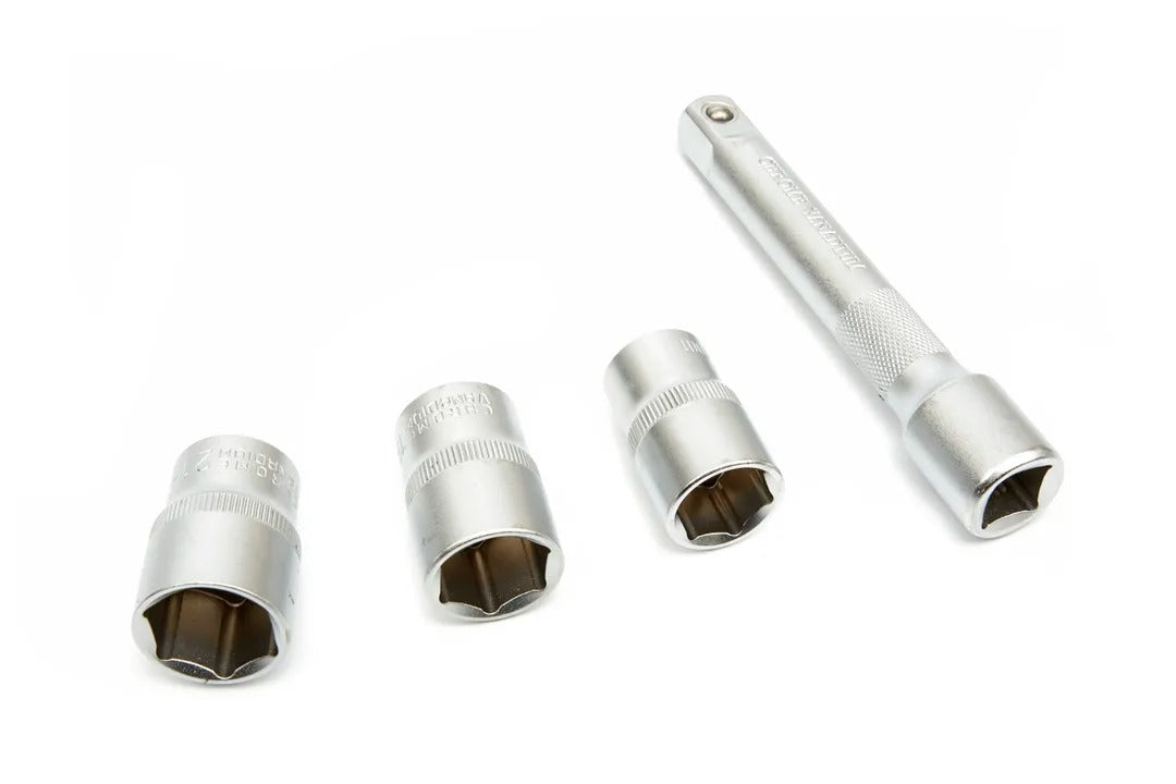 Set cheie dinamometrica 1/2 5 piese 28-210 NM tubulare 1/2 17-19-21 mm prelungitor 1/2 HBM MACHINES OLANDA
