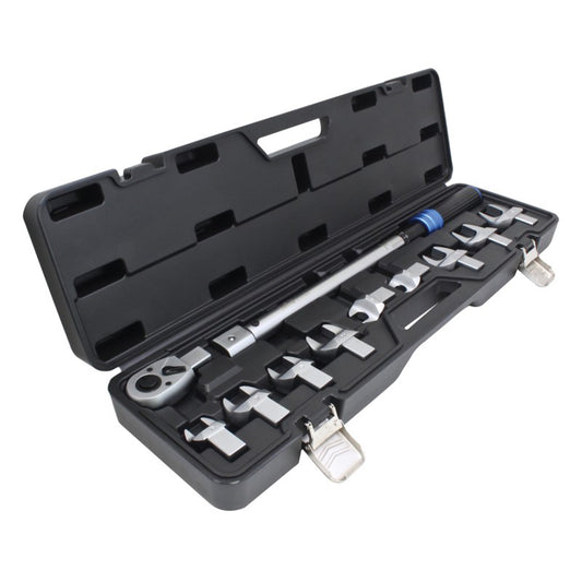 Set cheie dinamometrica 40-220NM cu chei semideschise pentru conducte frana si combustibil