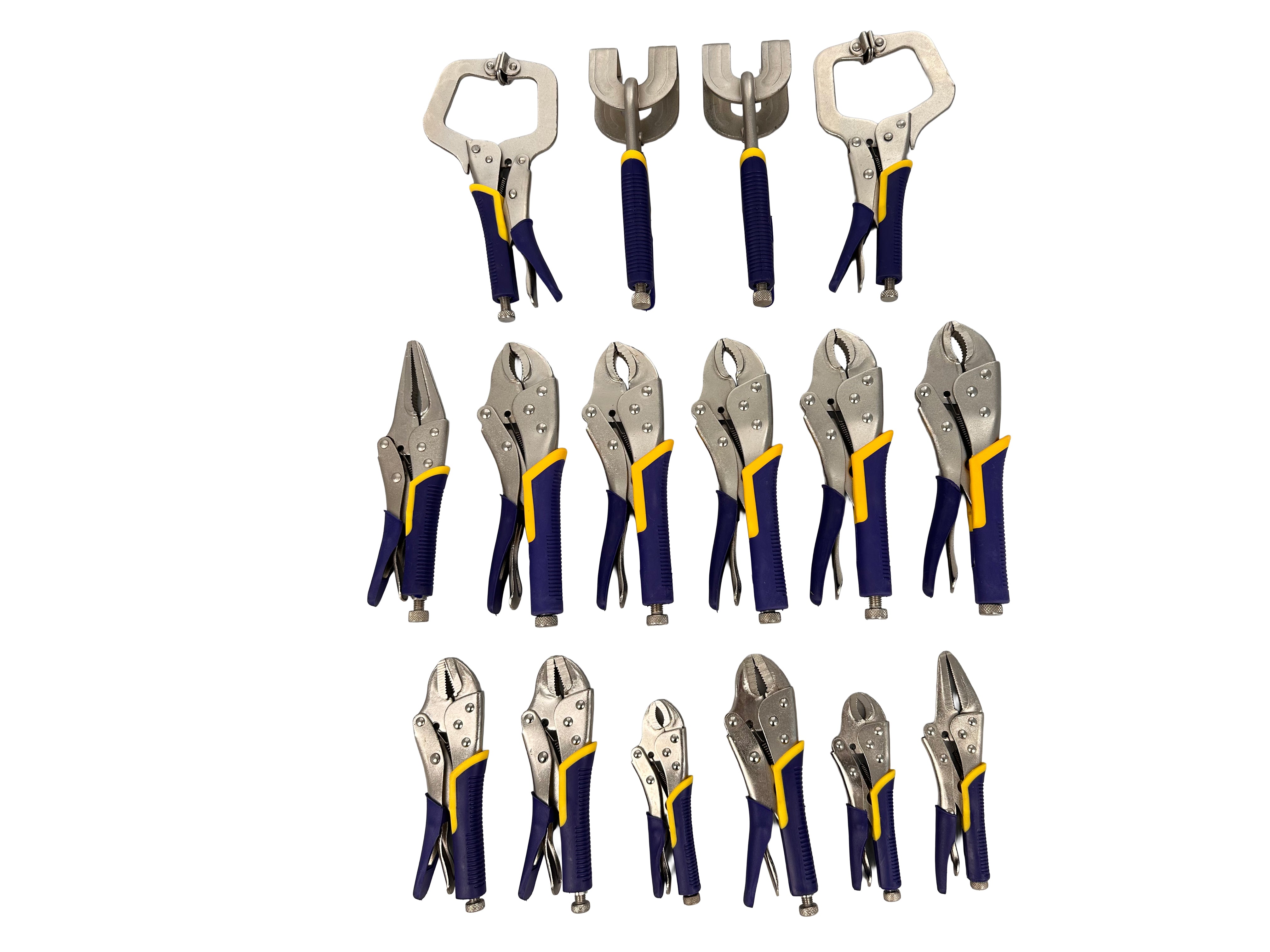 Set clesti autoblocante pt tinichigerie 16 piese GEBO TOOLS