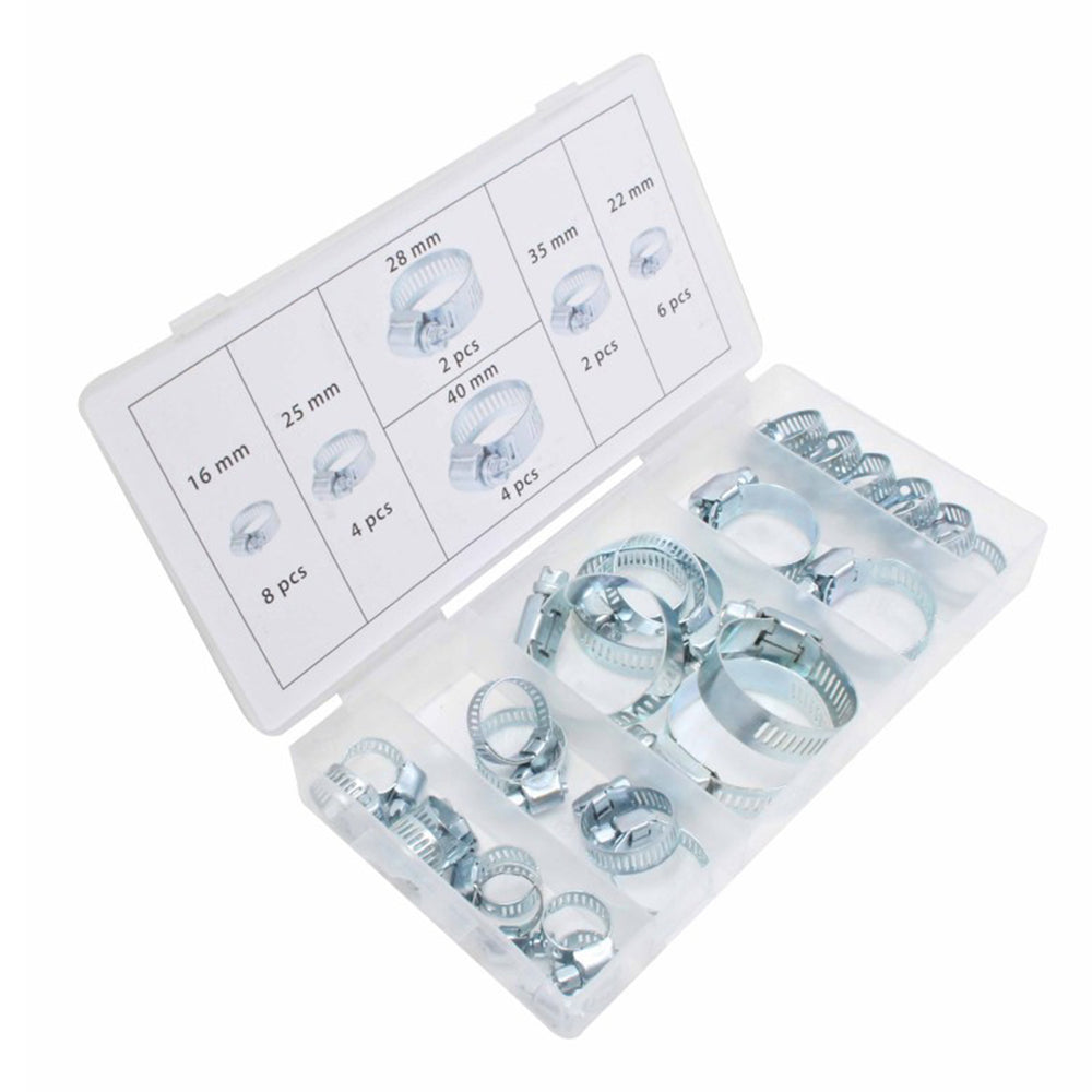 Set coliere metalice pentru furtun 26 piese ASTA