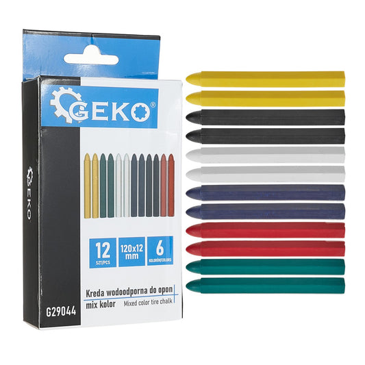 Set crete pentru marcat anvelope 12 piese 6 culori GEKO