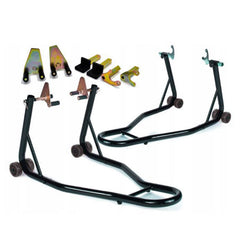 Set cric stand suport motociclete roata fata si spate INVENTO