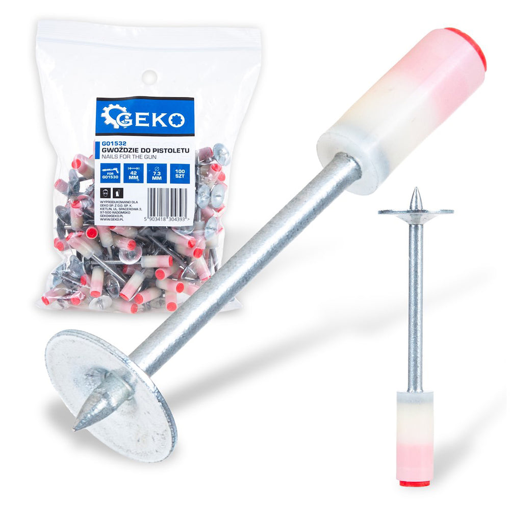Set cuie pentru pistol pneumatic 100 buc 42mm GEKO