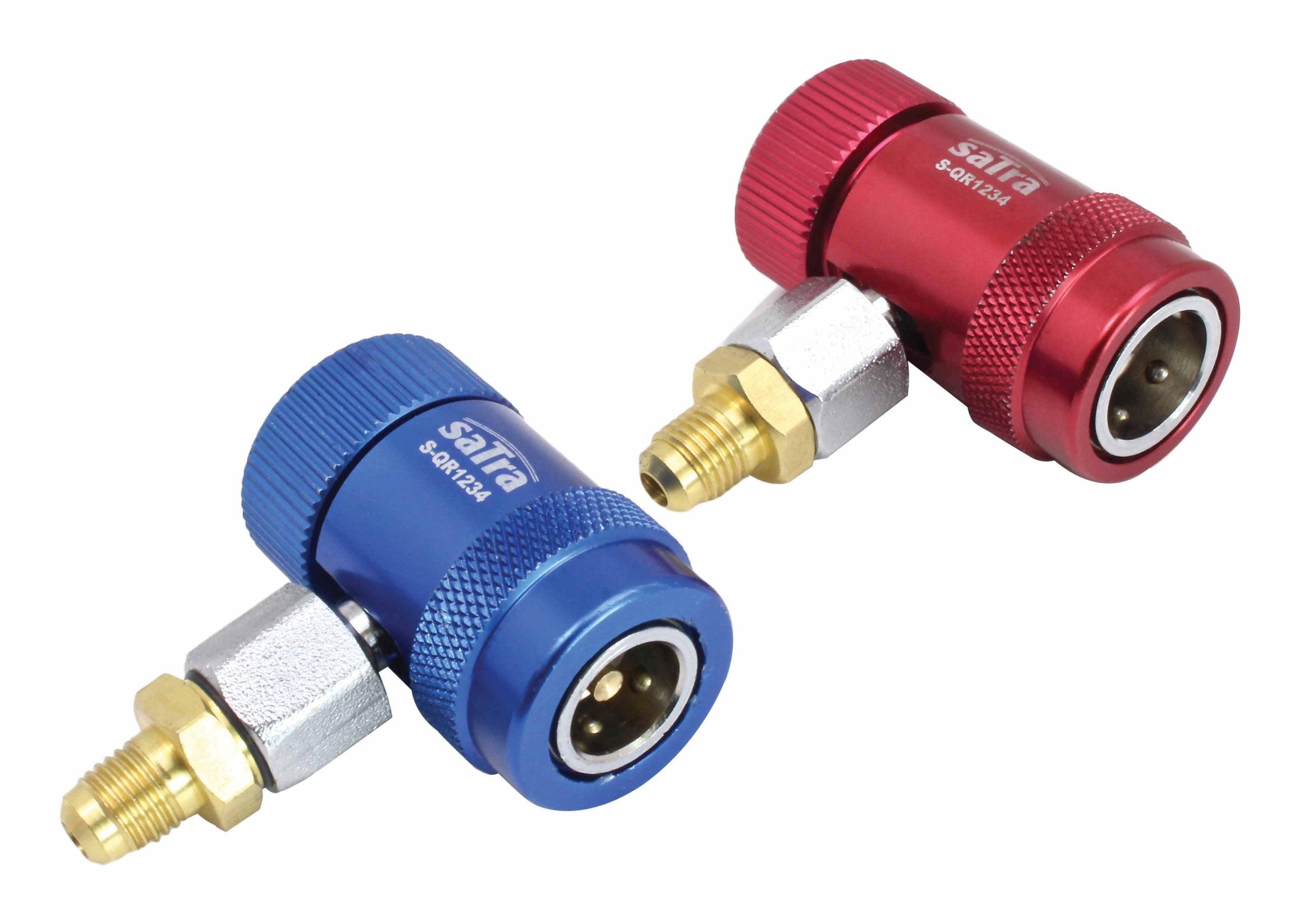 Set cupla rapida cu robinet si adaptor r1234yf pentru aparate de clima 90 grade