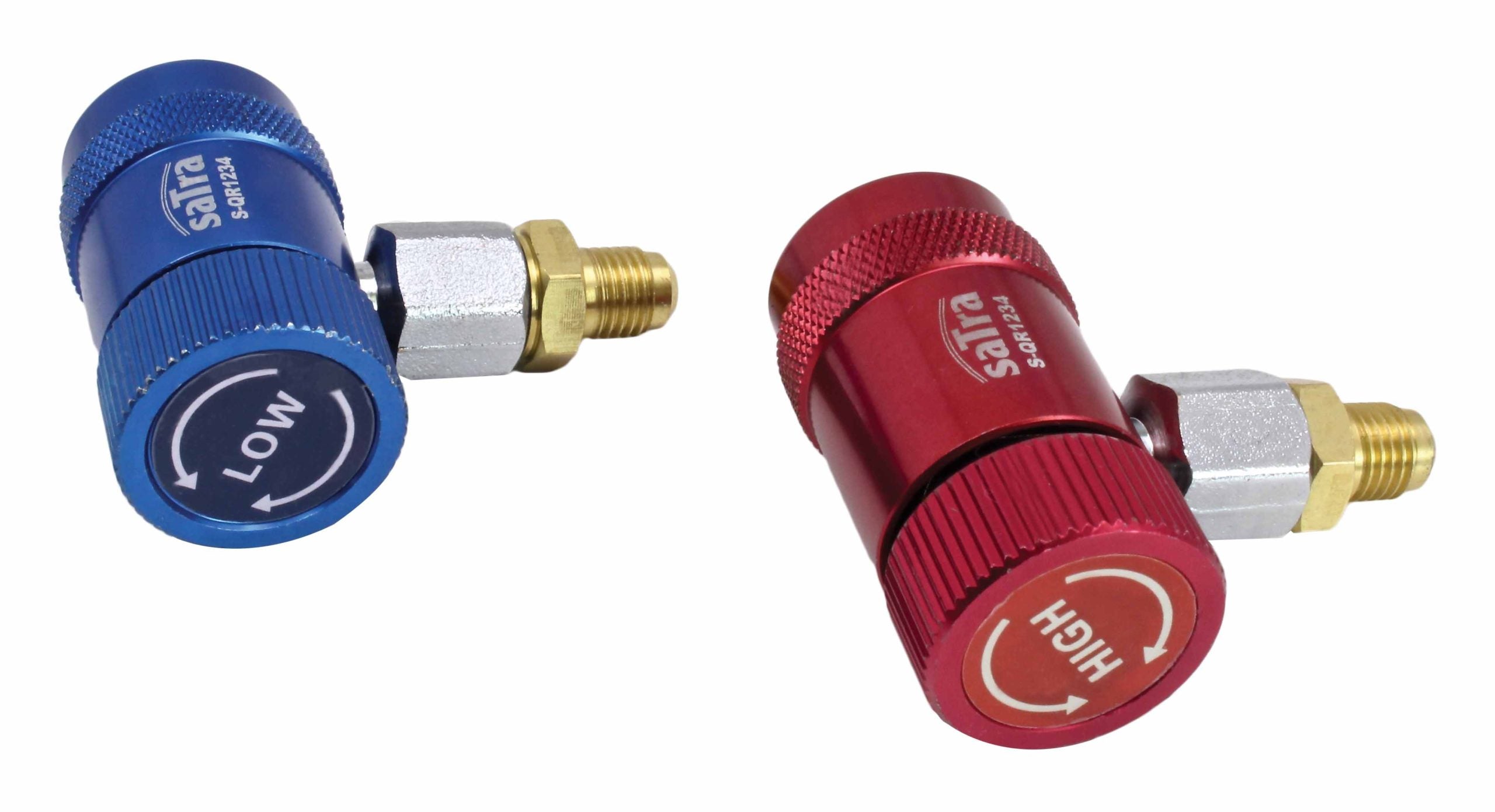 Set cupla rapida cu robinet si adaptor r1234yf pentru aparate de clima 90 grade