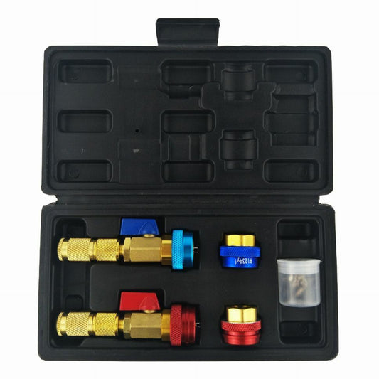 Set cuple rapide cu robinet pentru clima r1234yf si R134A INVENTO