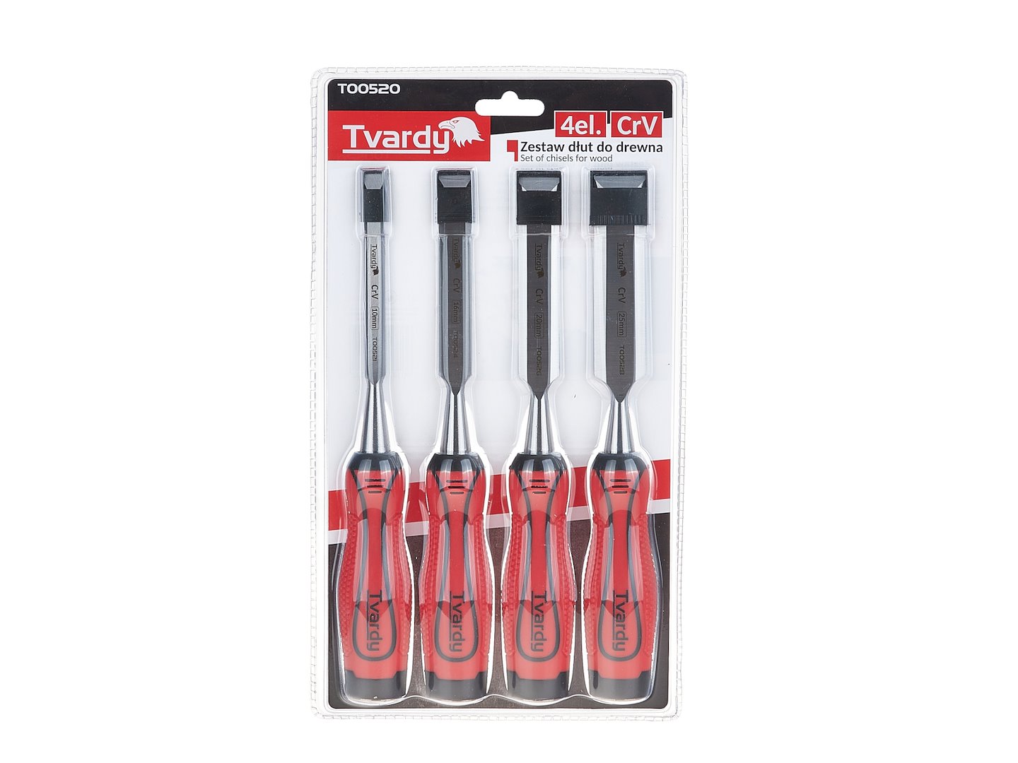 Set dalti pentru lemn 10-25mm 4 piese TVARDY