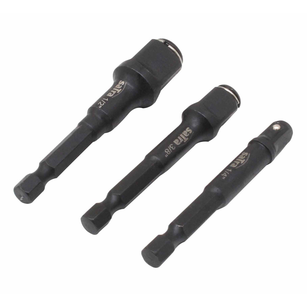 Set de 3 adaptoare pentru capete tubulare si biti 1/4 3/8 1/2