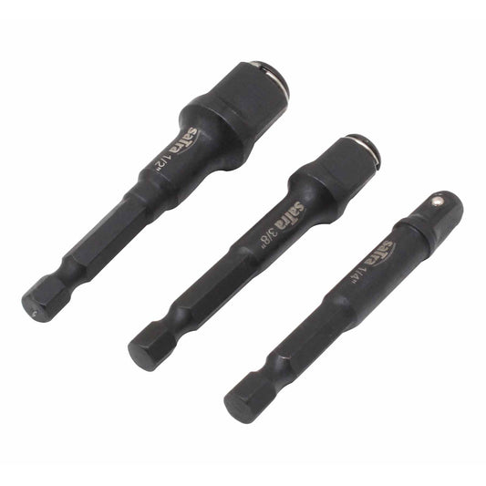 Set de 3 adaptoare pentru capete tubulare si biti 1/4 3/8 1/2