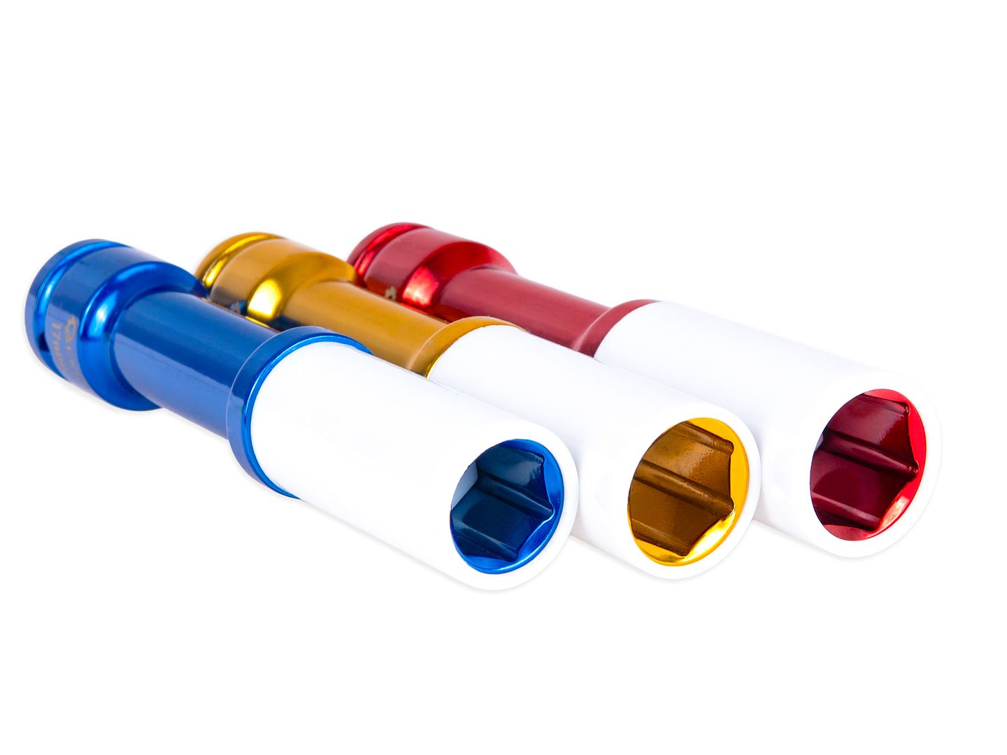 Set de 3 chei tubulare lungi cu protectie pentru jante din aliaj 17-19-21mm 1/2 - GEKO