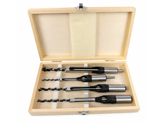 Set de 4 burghie pentru gaurit patrate in lemn GEBO TOOLS