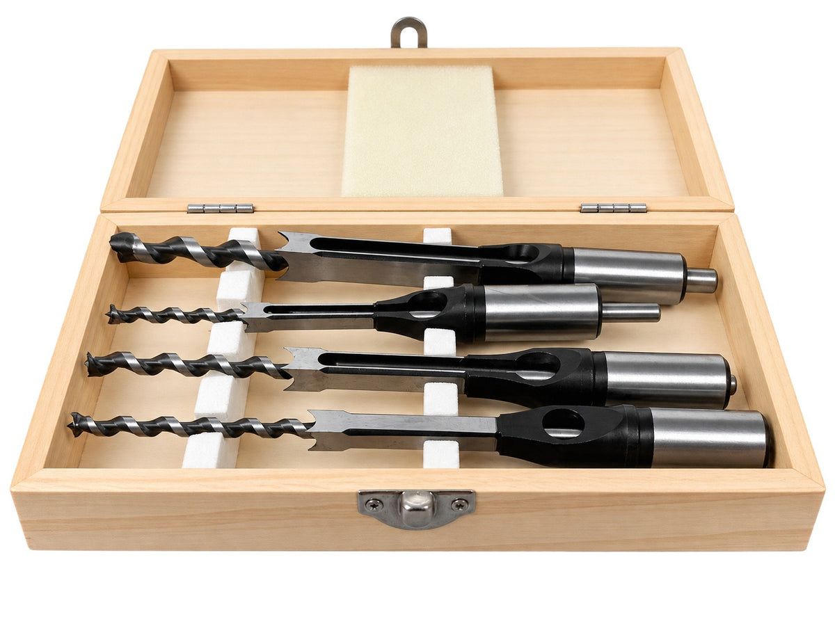 Set de 4 burghie pentru gaurit patrate in lemn GEBO TOOLS