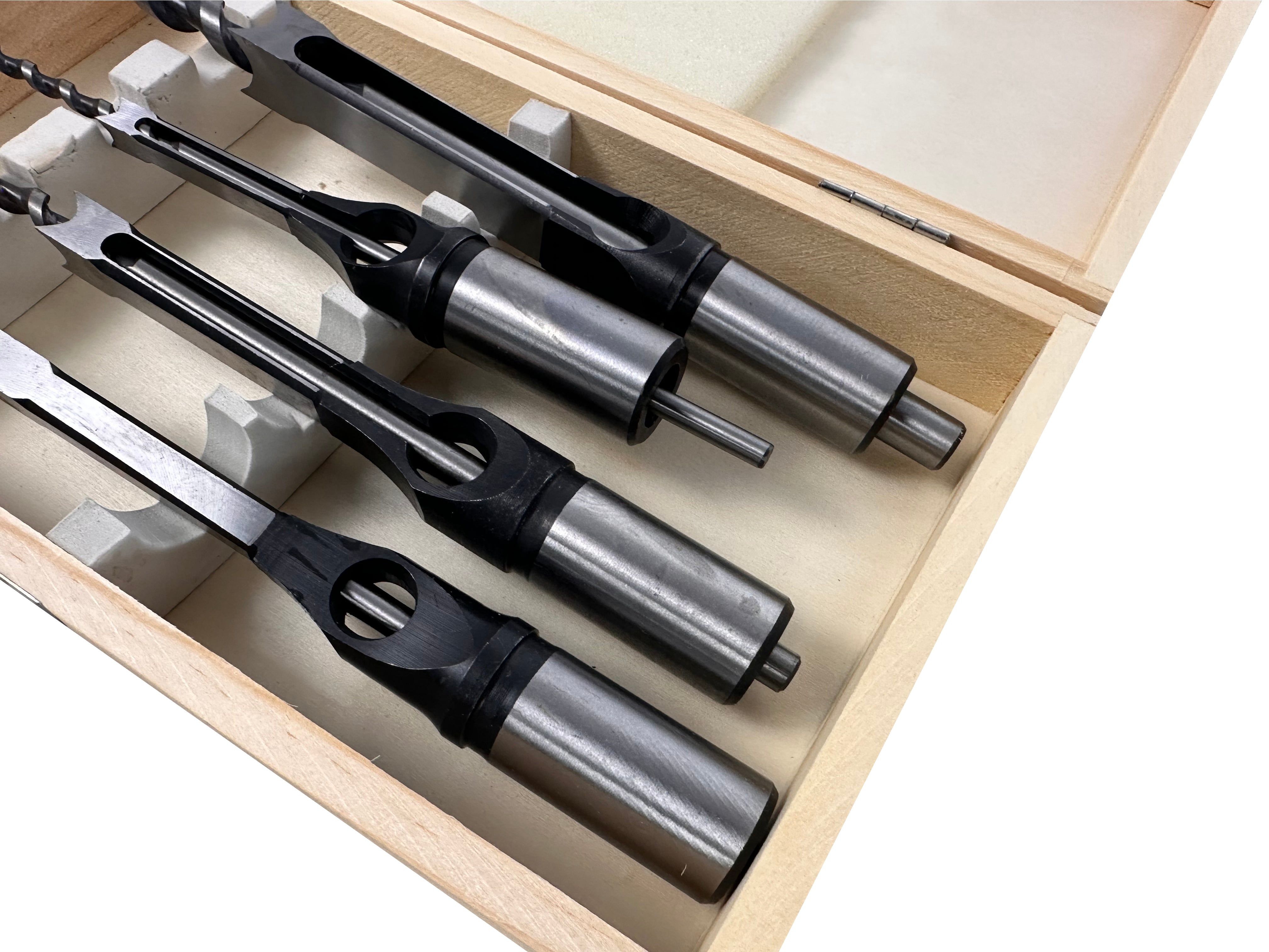 Set de 4 burghie pentru gaurit patrate in lemn GEBO TOOLS