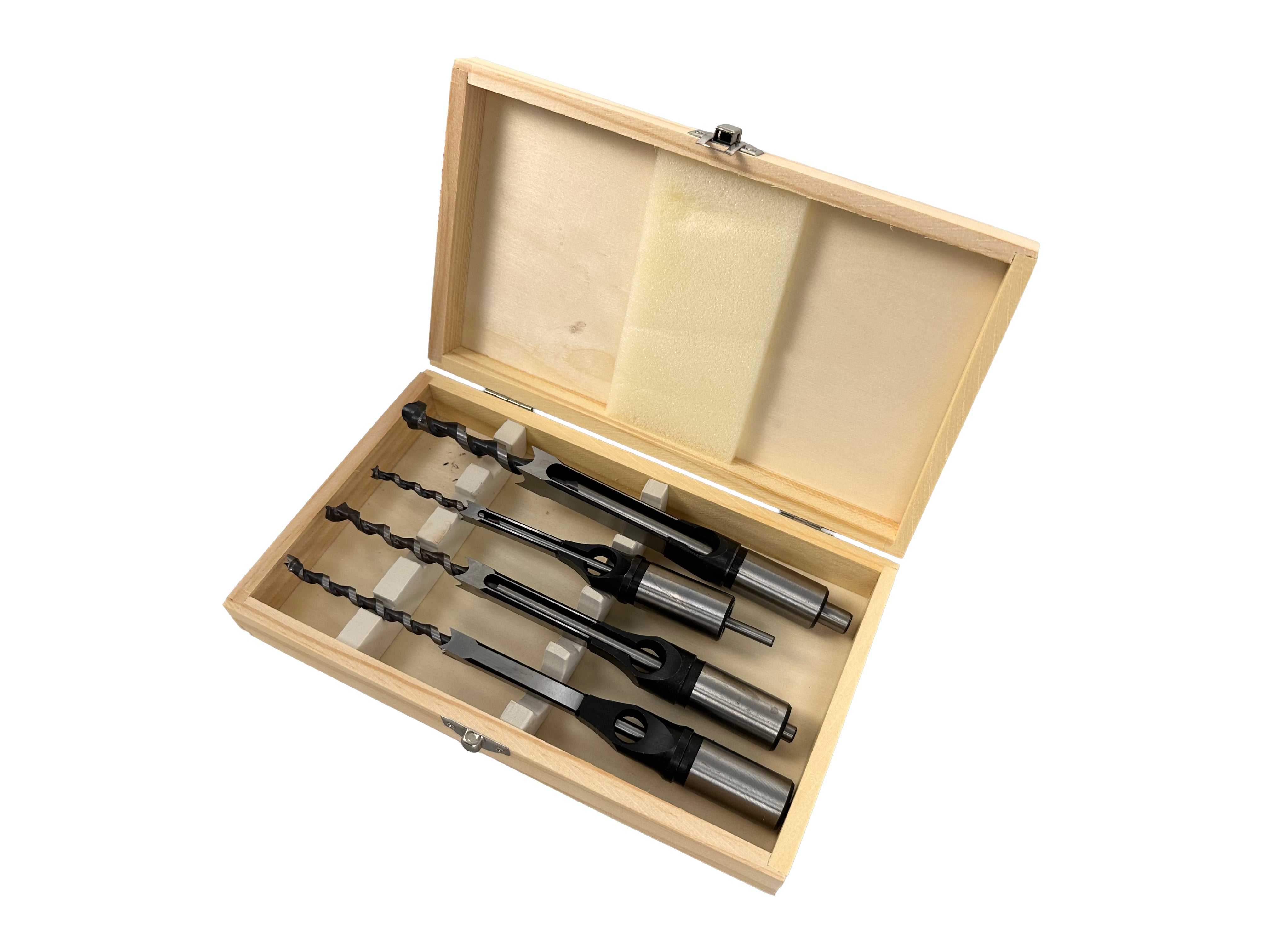 Set de 4 burghie pentru gaurit patrate in lemn GEBO TOOLS