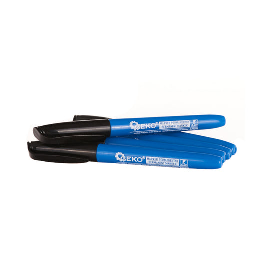 Set de 5 markere permanente industrial subtiri 2mm, negru