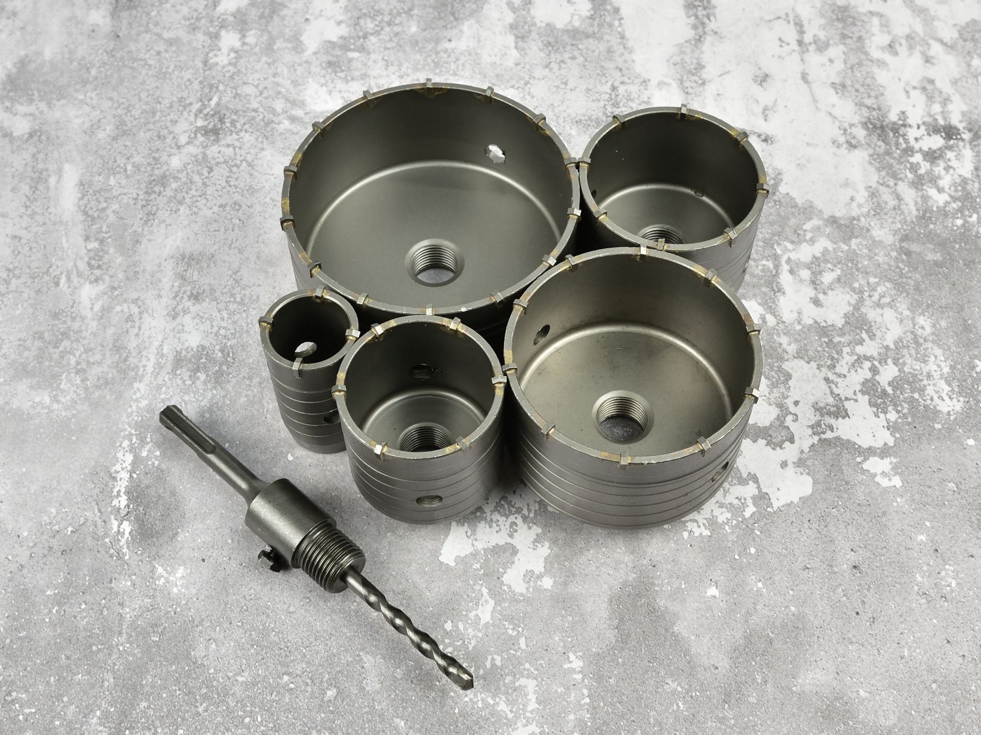 Set de 6 carote cu vidia SDS-plus pentru beton