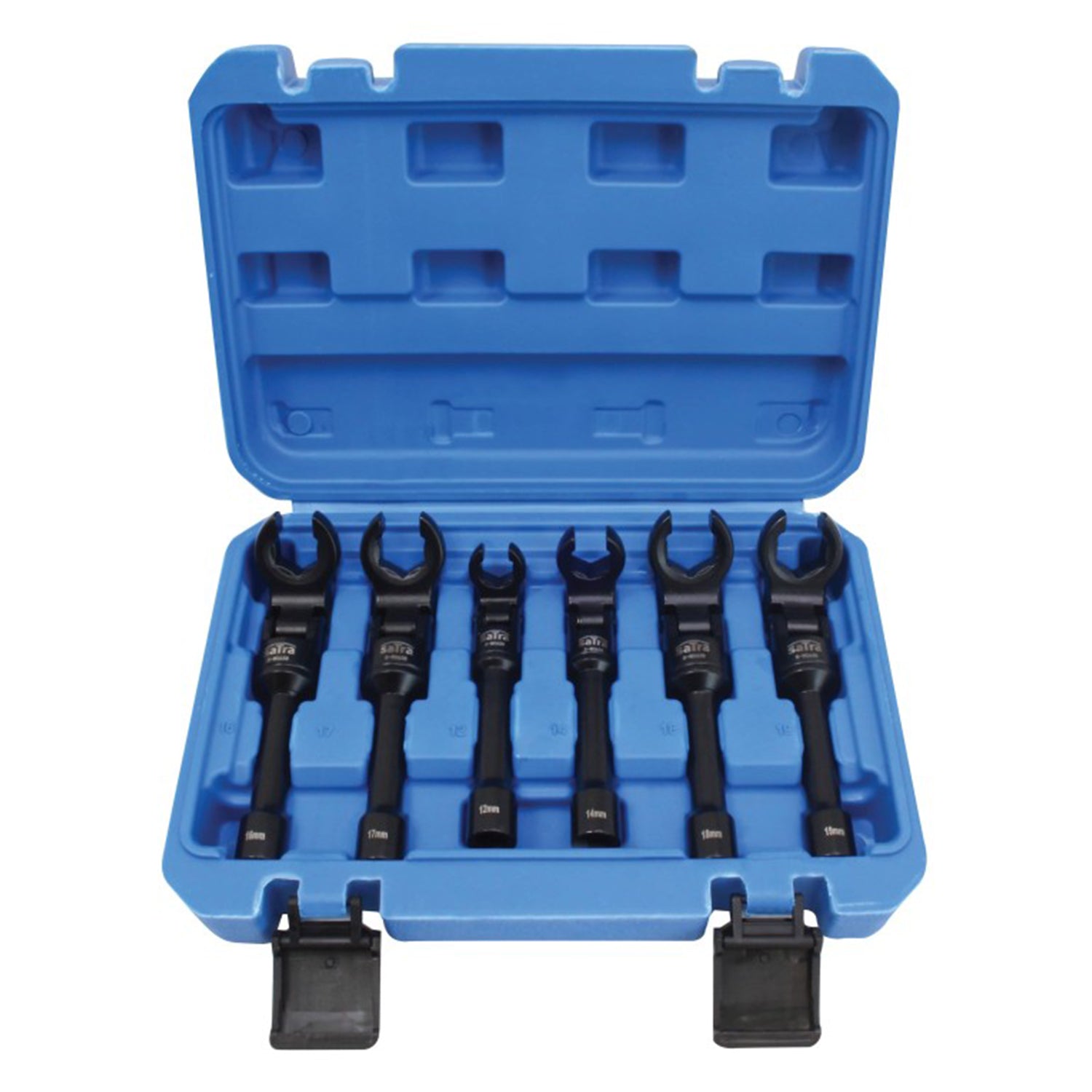 Set de 6 chei tubulare 3/8 cu articulatie pentru conducte 12-19mm