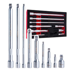Set de 9 prelungitoare extensii articulate 1/4 3/8 1/2 CRV