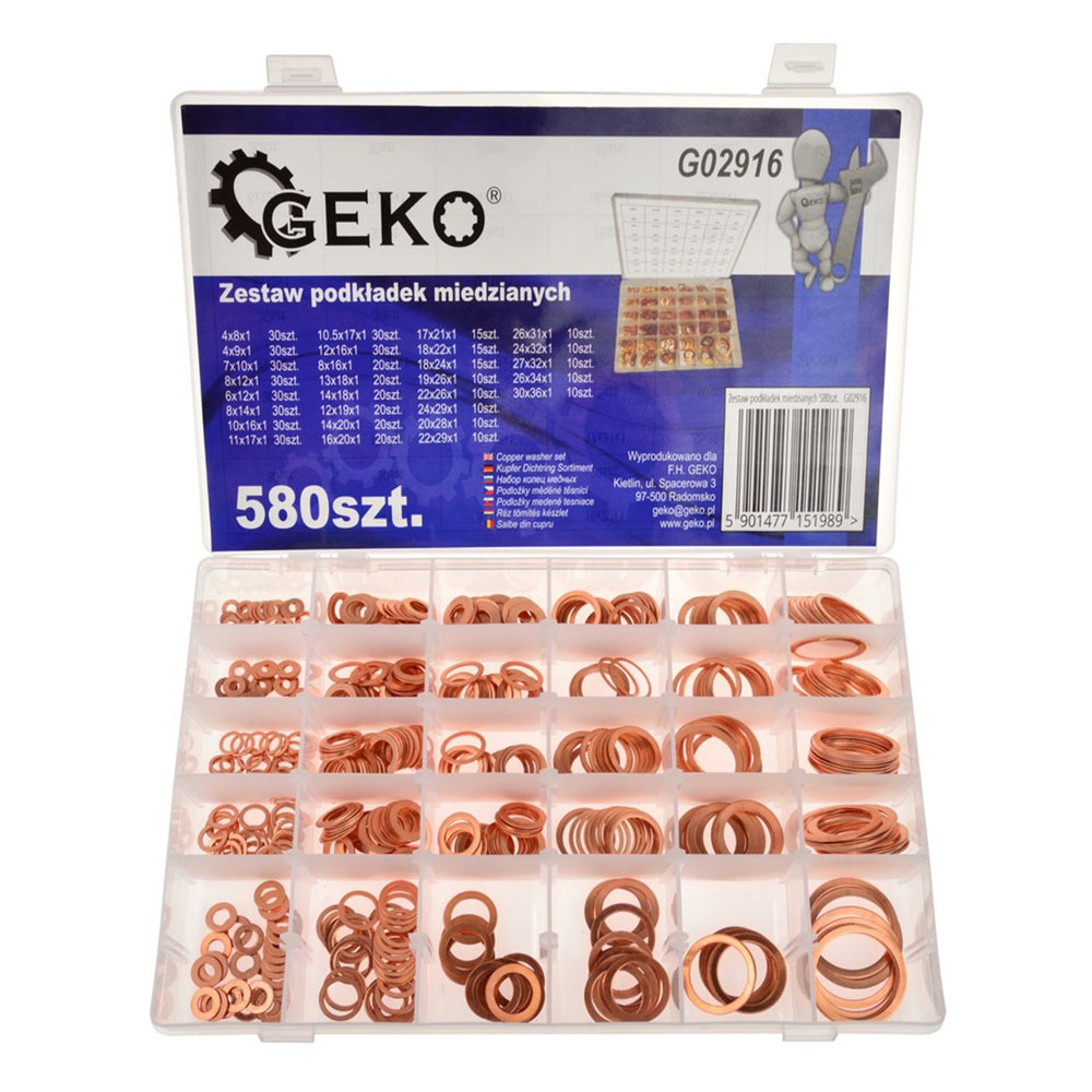 Set de saibe din cupru 580 piese