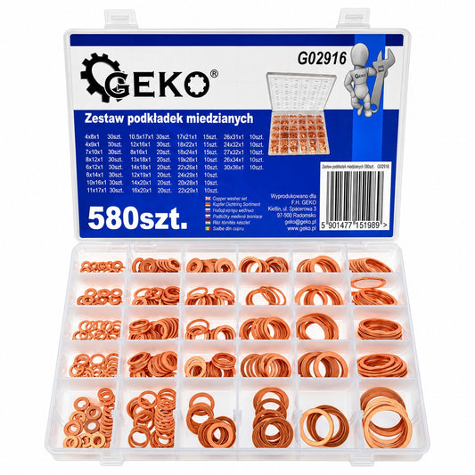 Set de saibe din cupru 580 piese