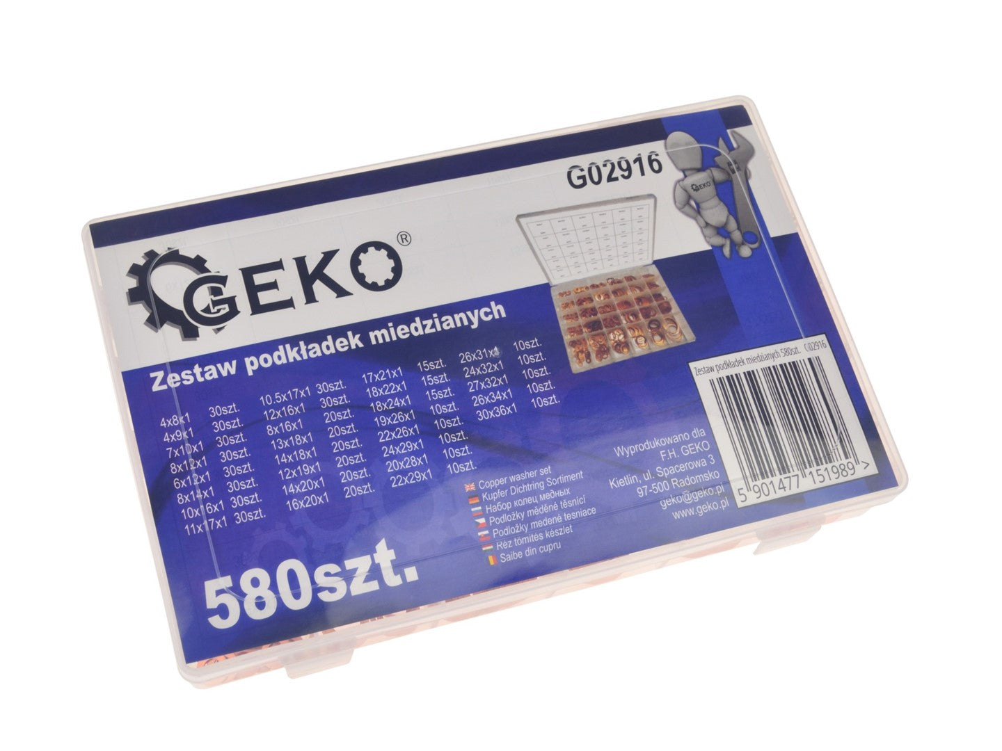 Set de saibe din cupru 580 piese
