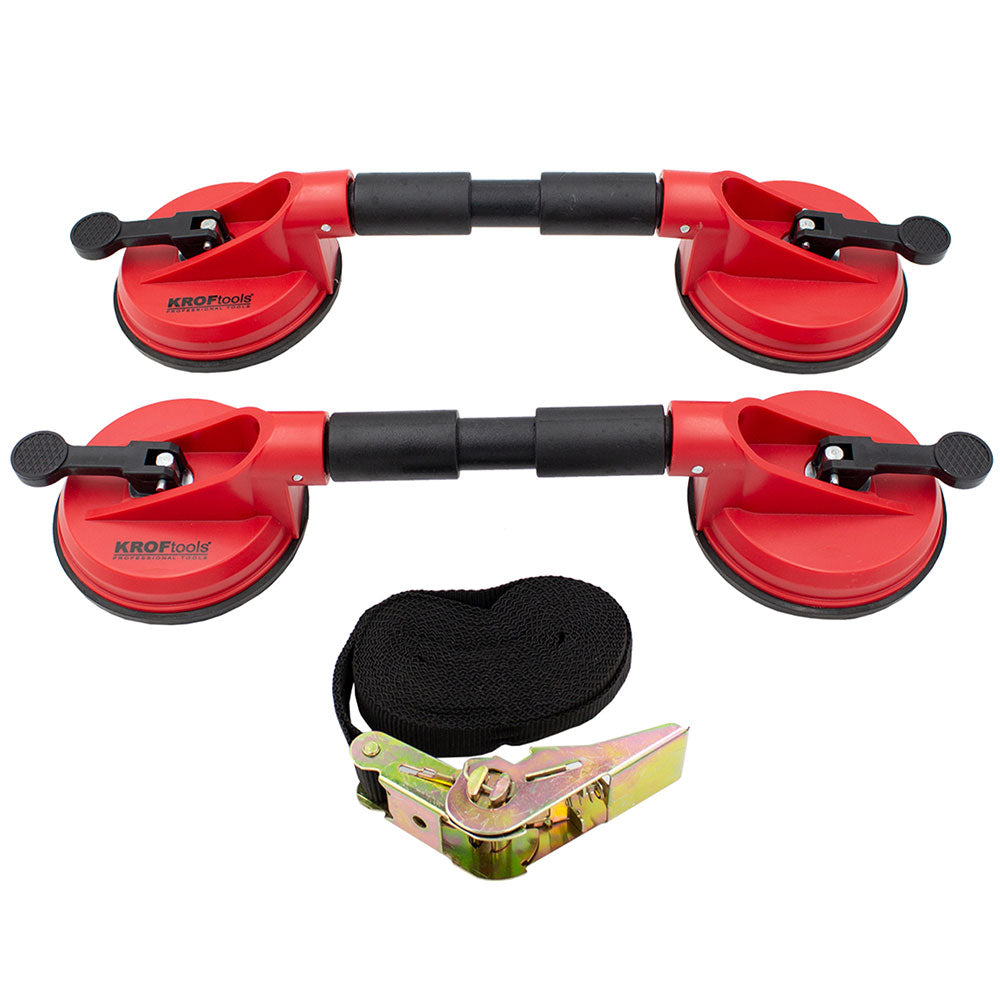 Set de ventuza demontat parbriz + chinga ancorare KROFTOOLS