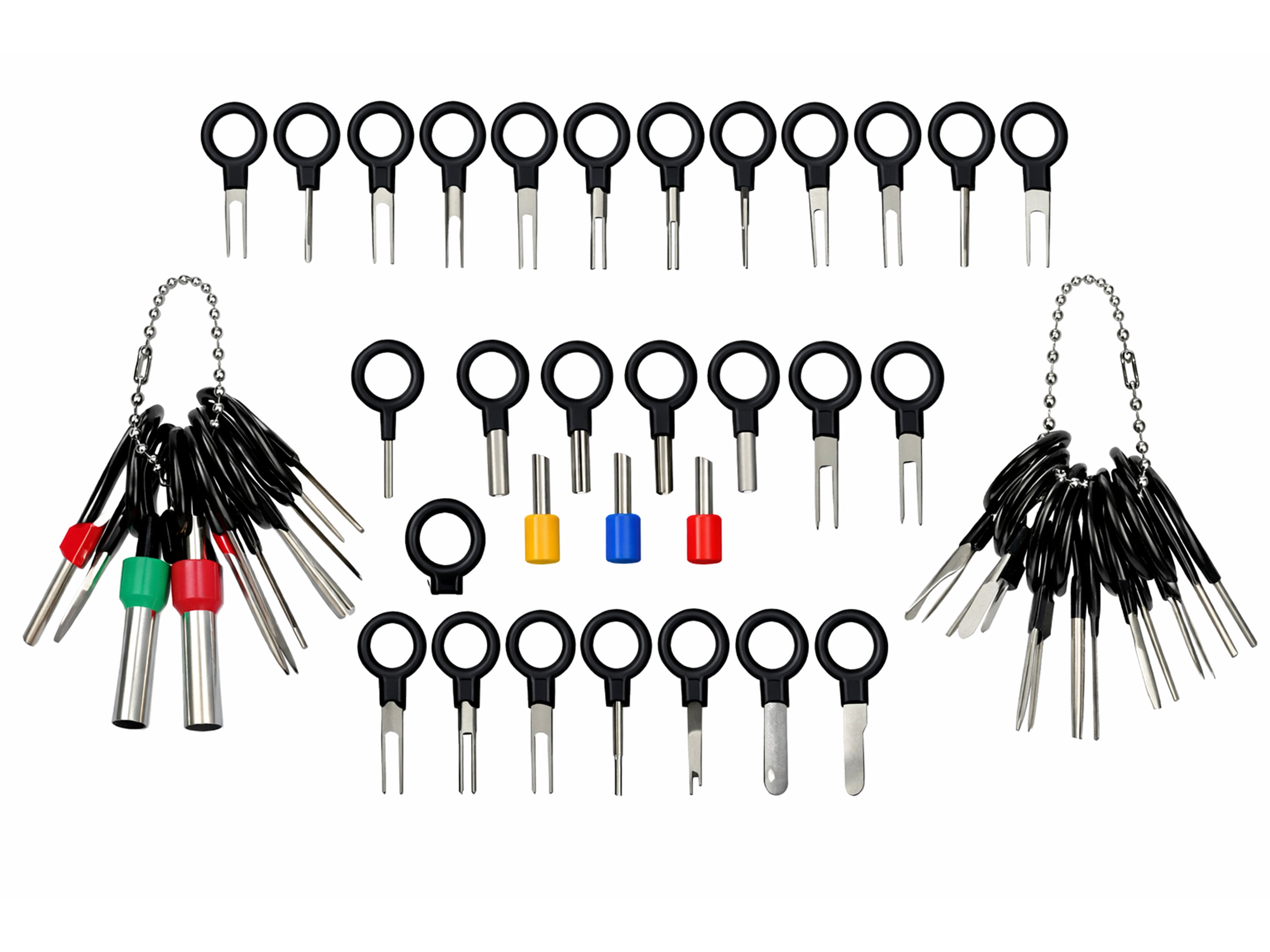 Set demontat terminale pini din prize si cuple electrice 38 piese  GEBO TOOLS