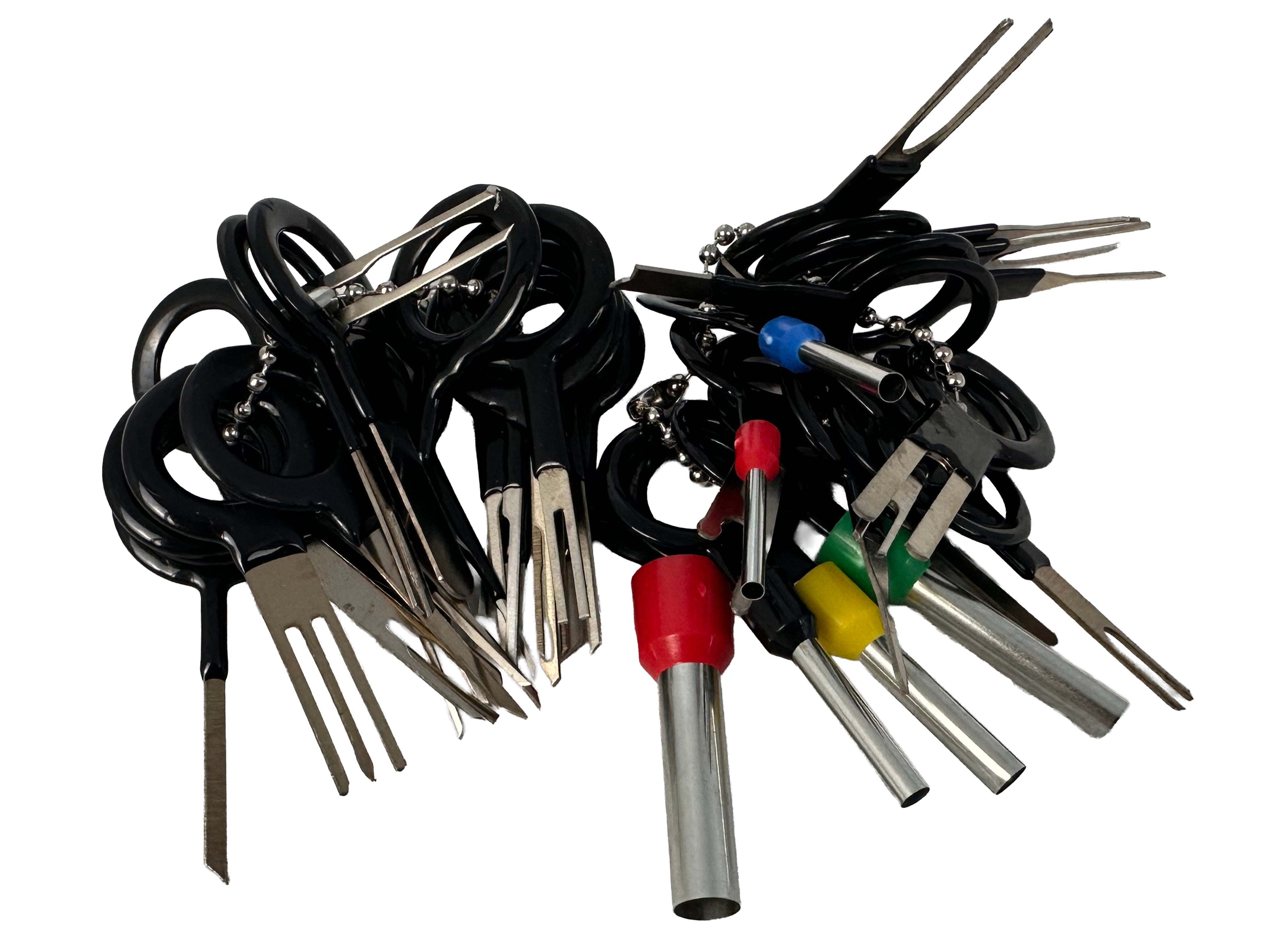 Set demontat terminale pini din prize si cuple electrice 38 piese  GEBO TOOLS