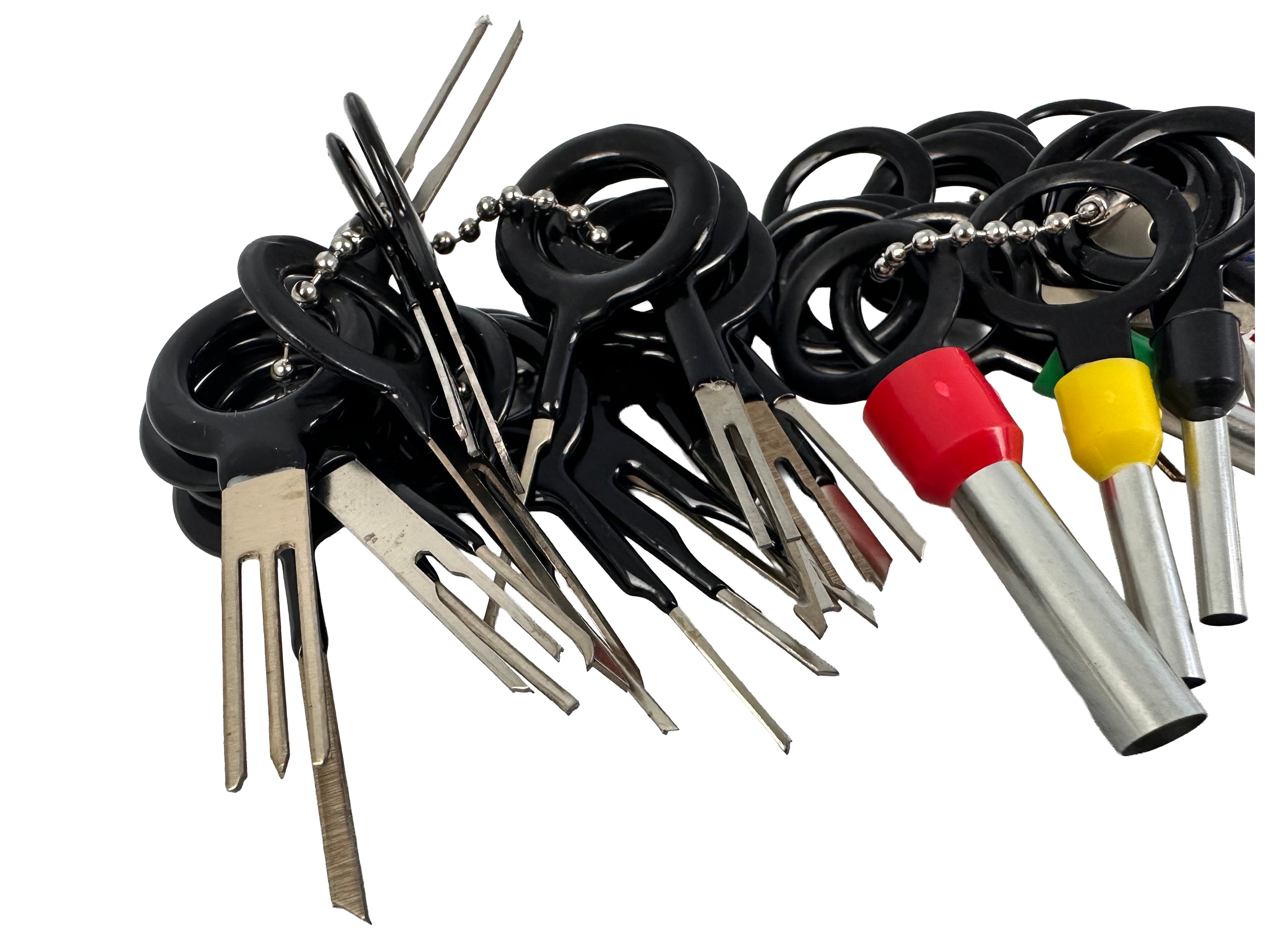 Set demontat terminale pini din prize si cuple electrice 38 piese  GEBO TOOLS