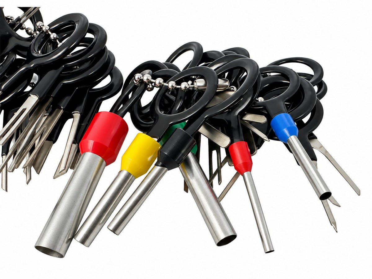 Set demontat terminale pini din prize si cuple electrice 38 piese  GEBO TOOLS