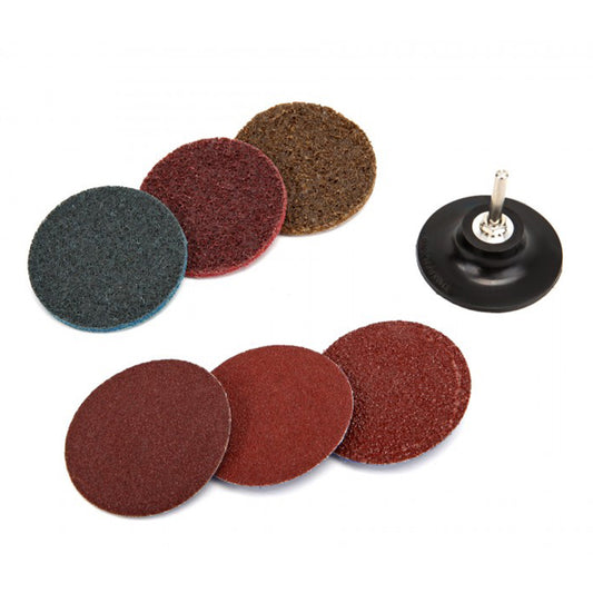 Set discuri de slefuire si curatare 75mm 7 piese HBM