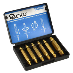 Set extractoare HSS pentru suruburi uzate 6 piese GEKO