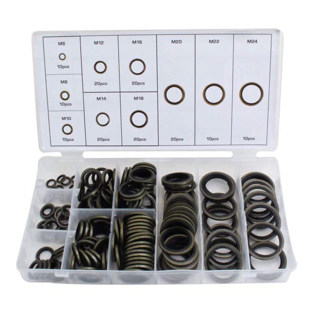 Set garnituri din metal cu cauciuc NBR 150 piese