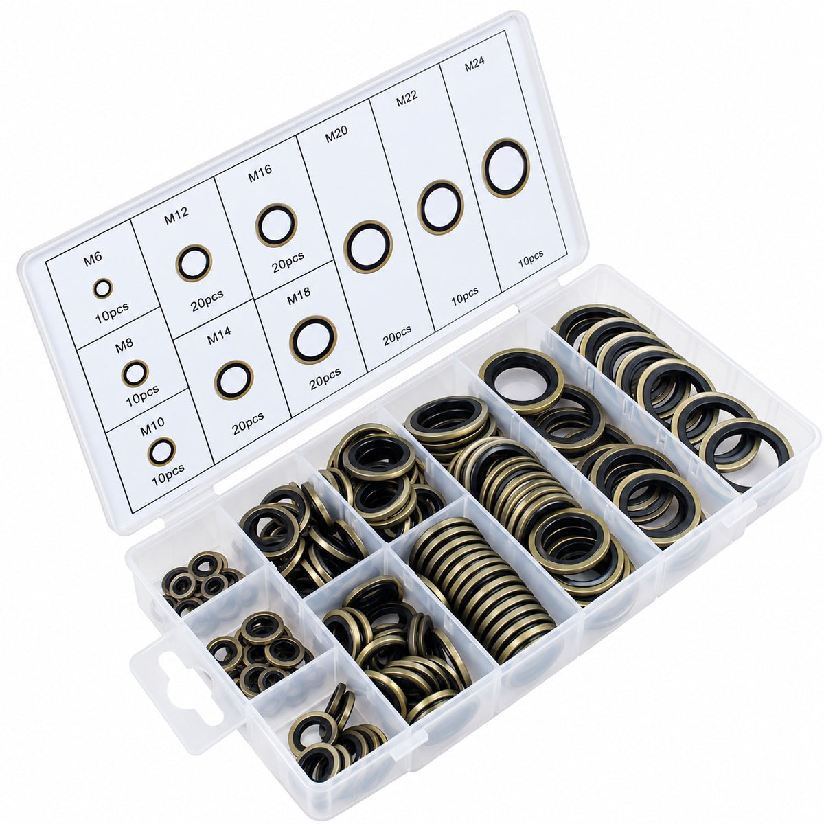 Set garnituri din metal cu cauciuc NBR 150 piese