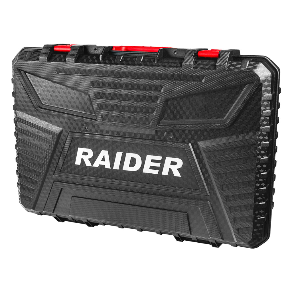 Set masina de gaurit si insurubat 50NM, pistol cheie cu impact 1/2 320NM, polizor flex unghiular 125mm cu acumulator 2 x 2ah RAIDER PRO