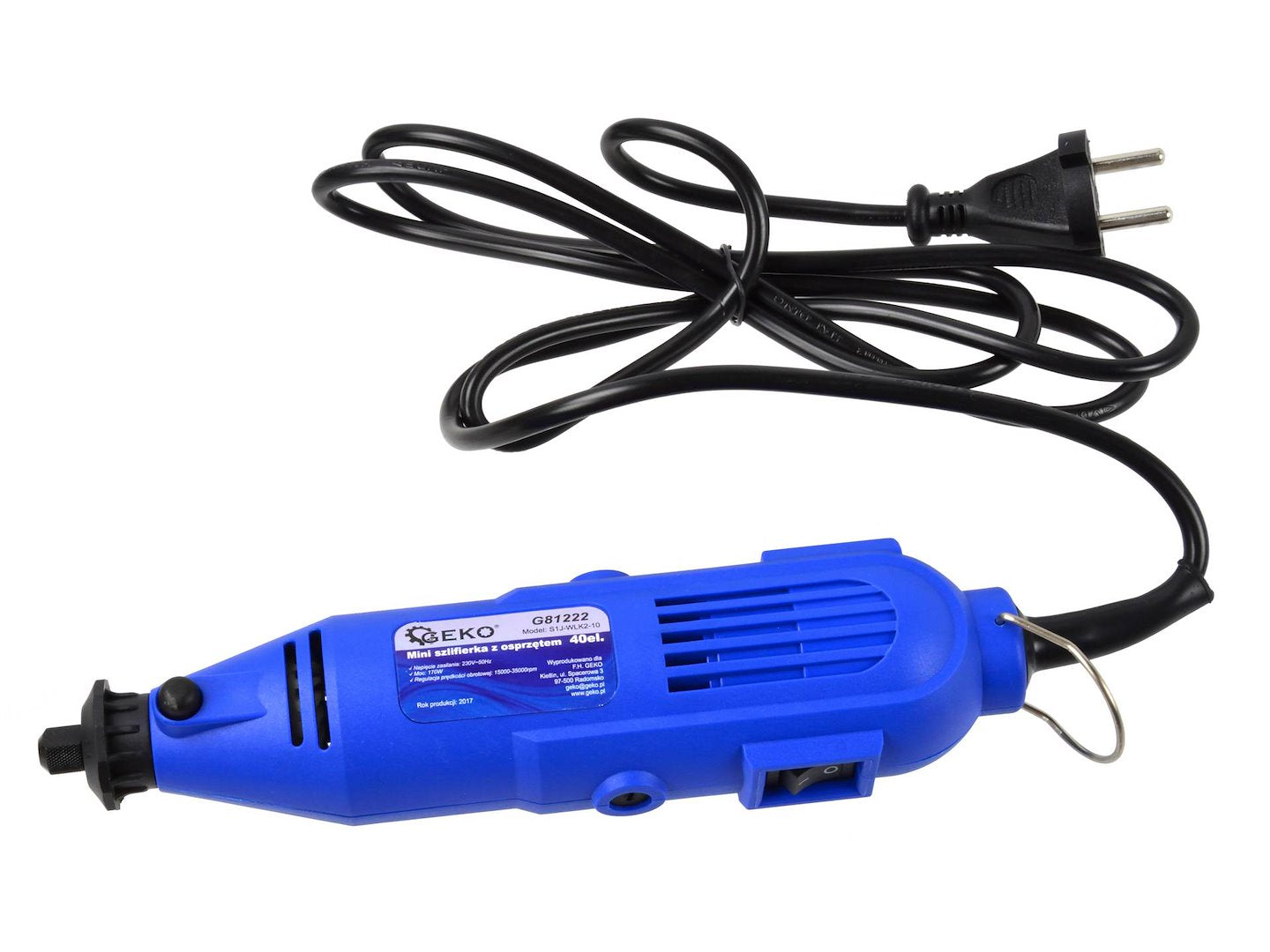Set mini polizor cu accesorii 40 piese 220V GEKO
