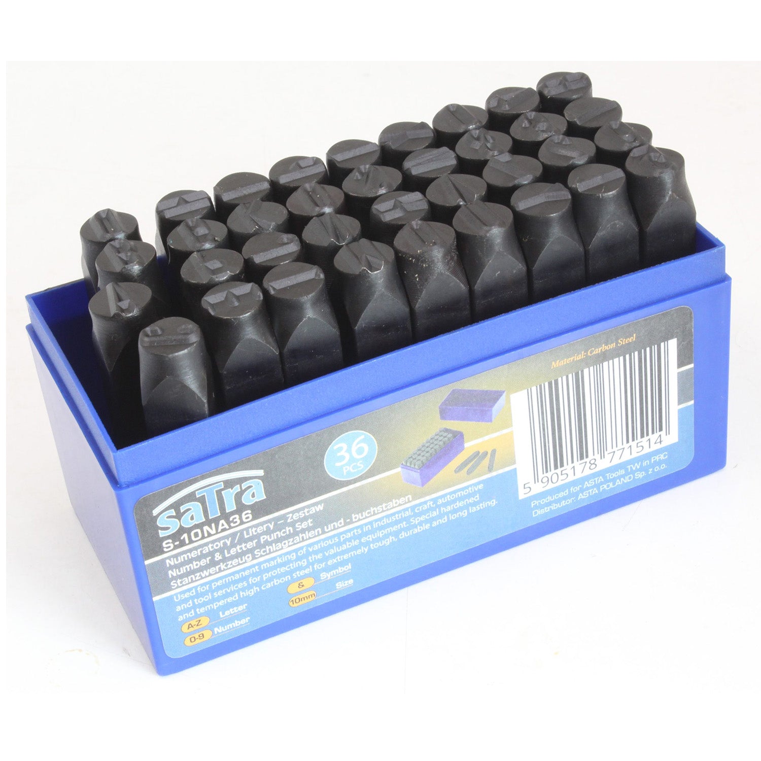 Set pansoane litere si cifre 10mm 36 piese