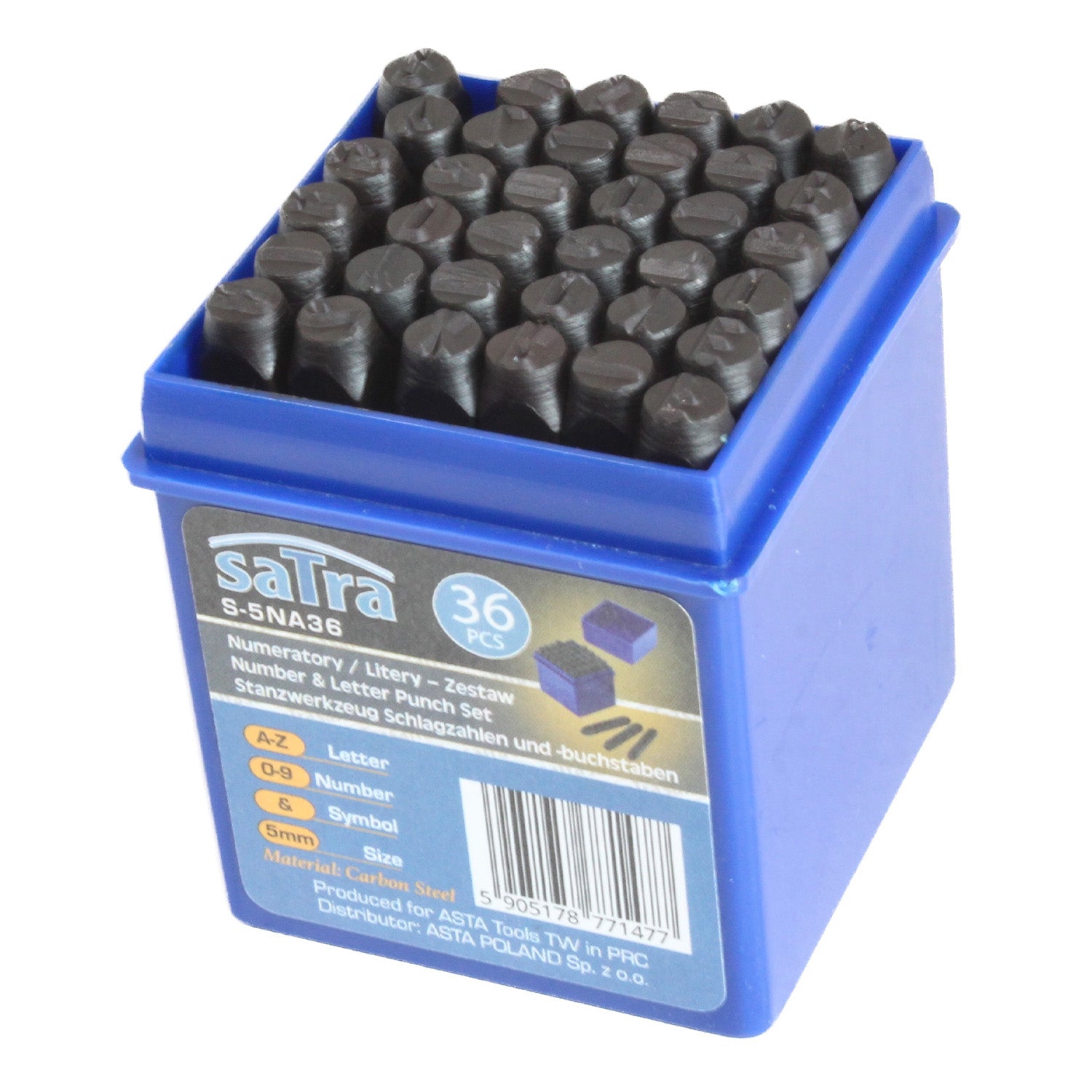 Set pansoane litere si cifre 5mm 36 piese