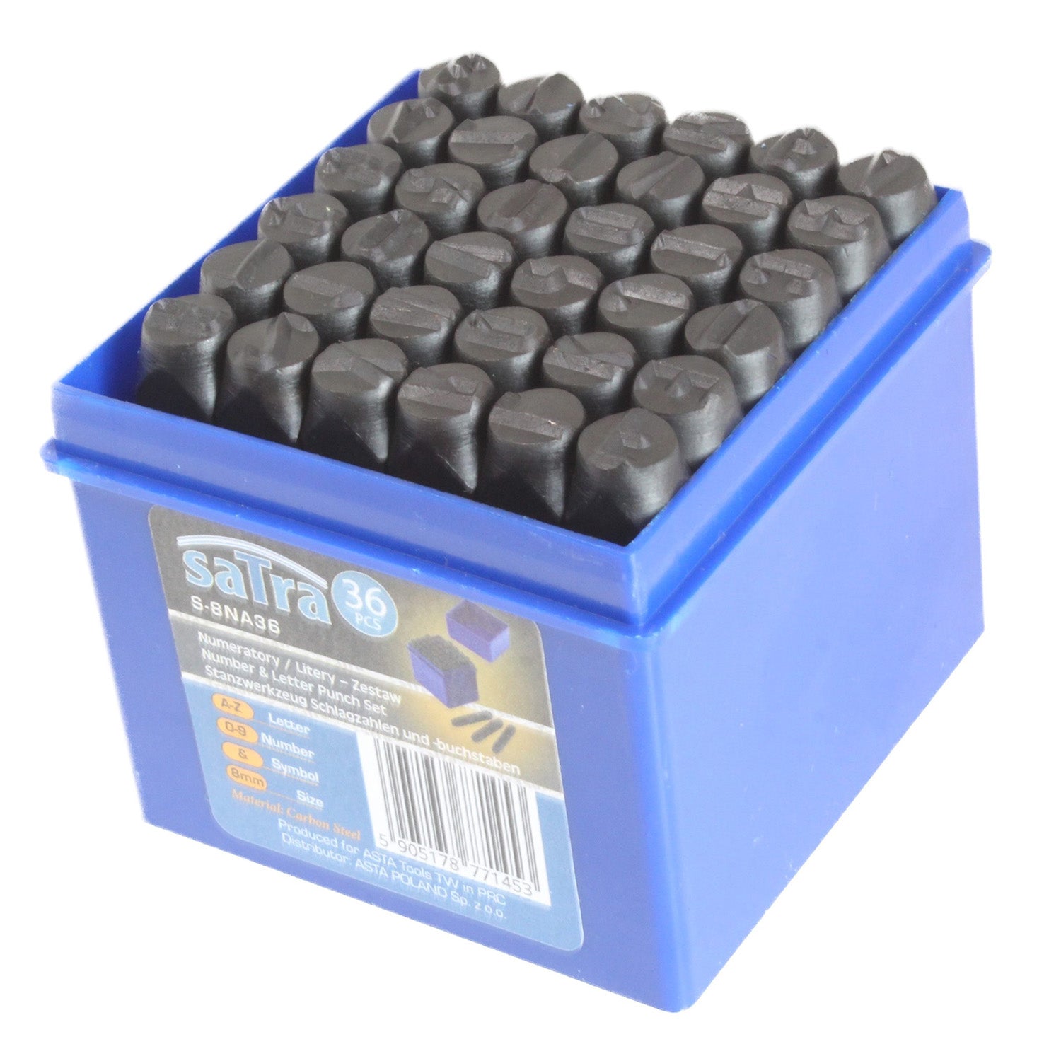 Set pansoane litere si cifre 8mm 36 piese