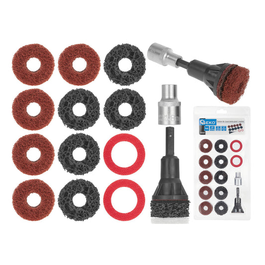 Set pentru curatat butuc prezoane auto set disc abraziv curatat butuc roata GEKO