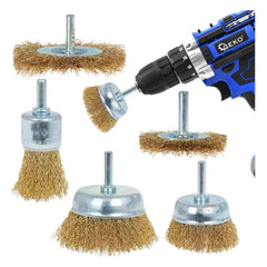 Set perii de sarma pentru bormasina 5 piese GEKO