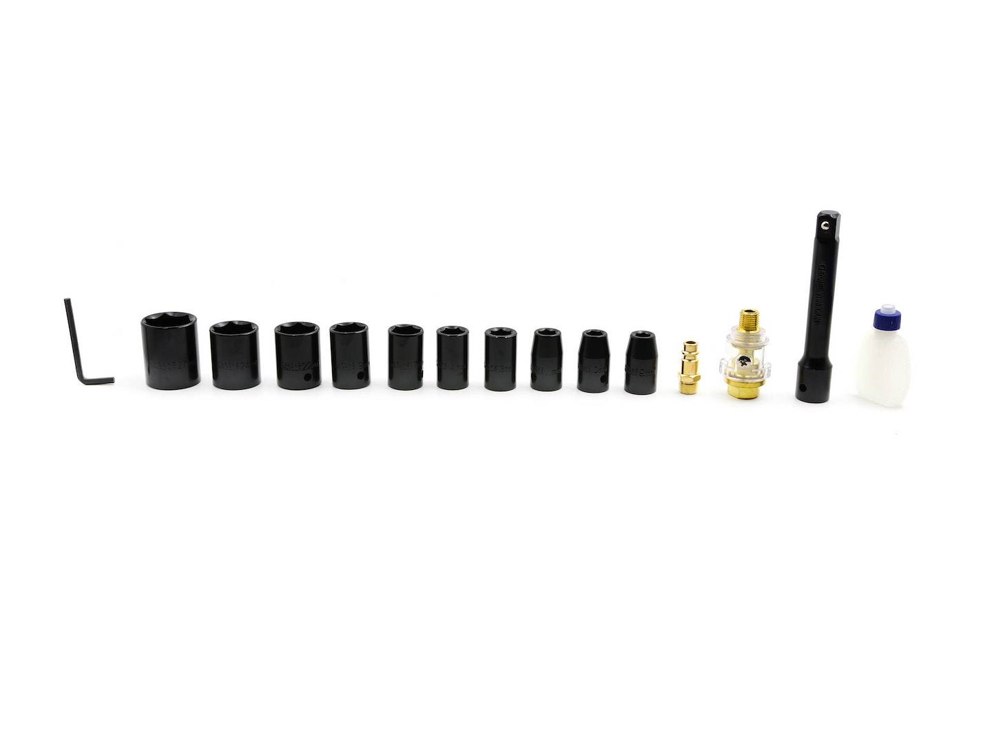 Set pistol pneumatic de impact 1/2'' cu tubulare 9-27mm GEKO