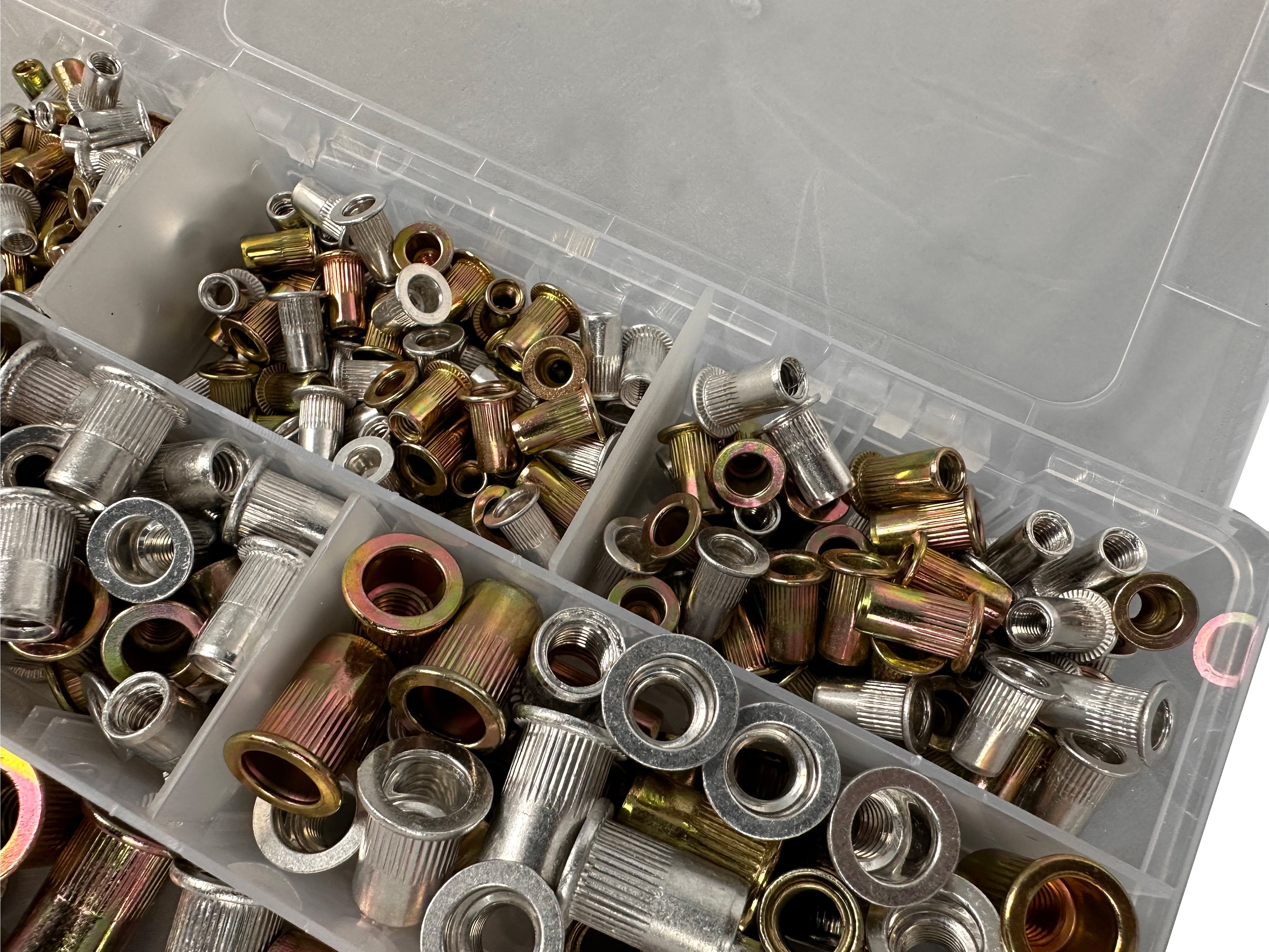 Set piulite nituibile m3-m10 300 piese GEBO TOOLS