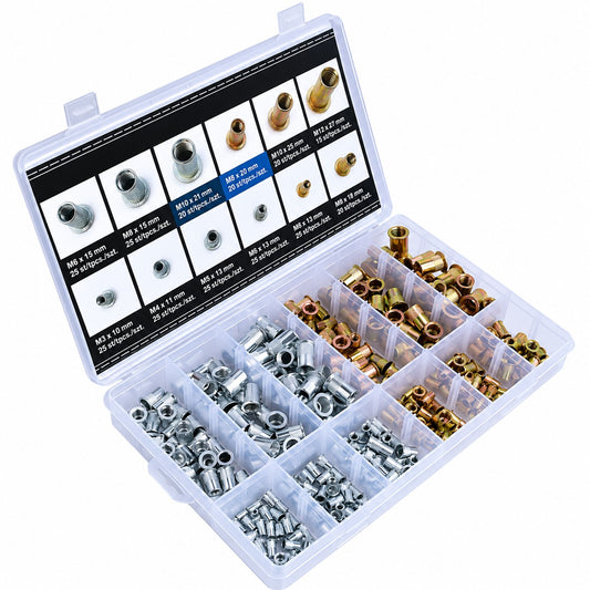 Set piulite nituibile m3-m10 300 piese