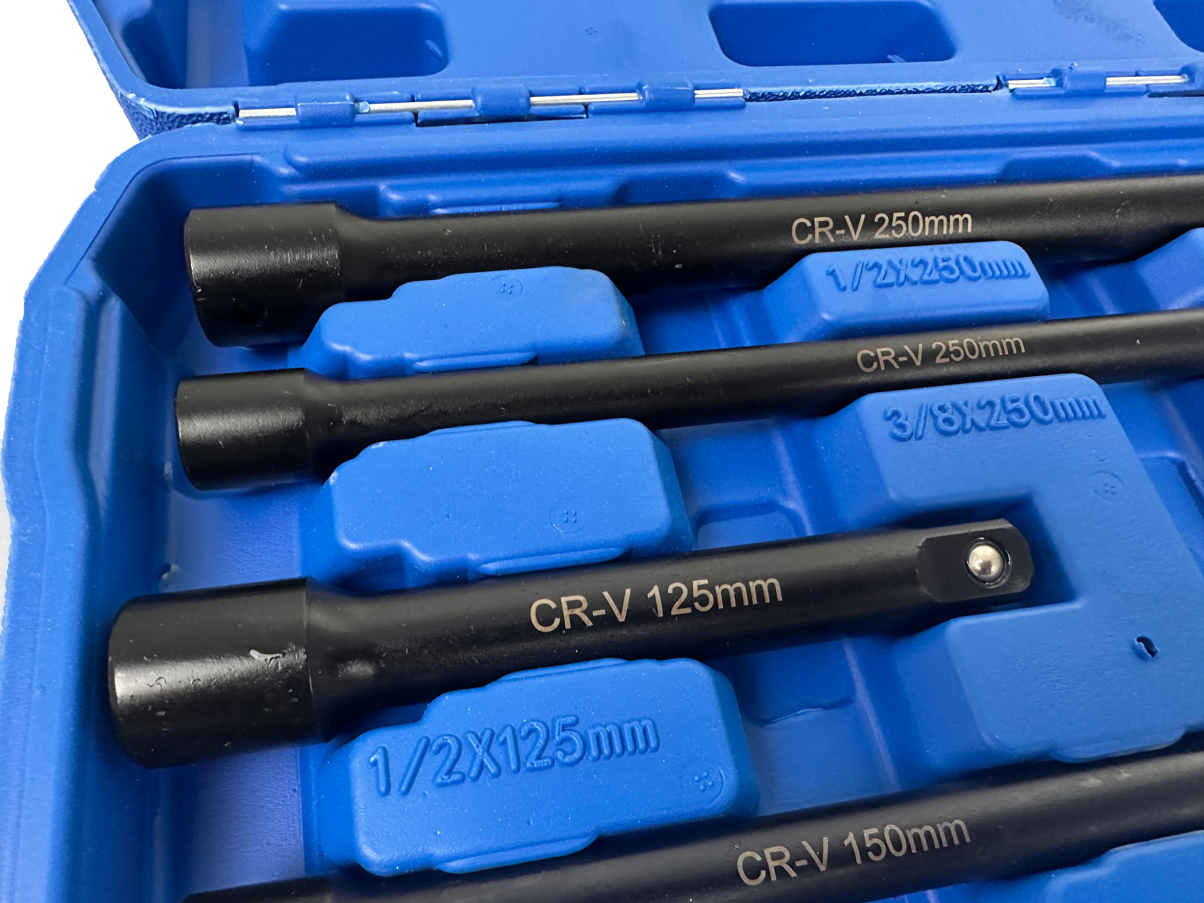 Set prelungitoare de forta 9 piese 1/4 3/8 1/2 GEBO TOOLS