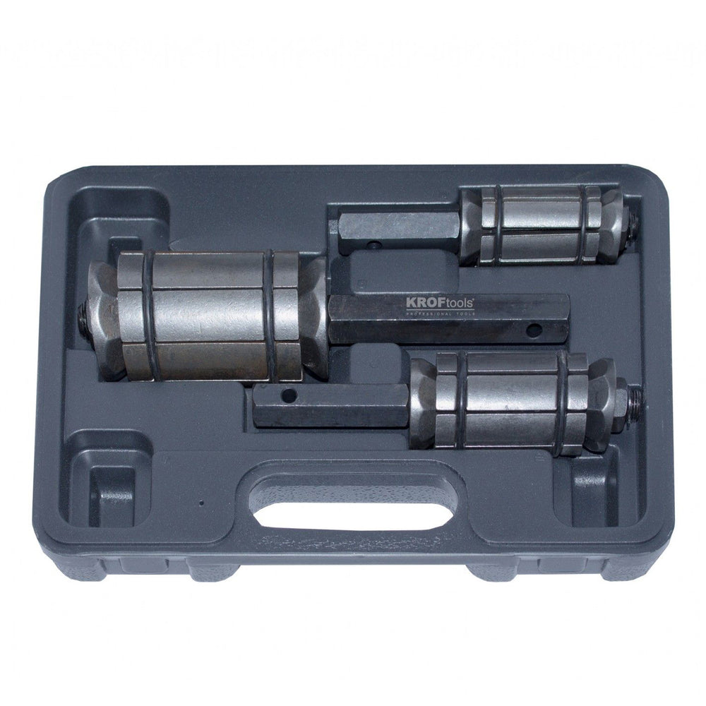 Set prese pentru largit teava de esapament 3 piese 30-87mm KROFTOOLS
